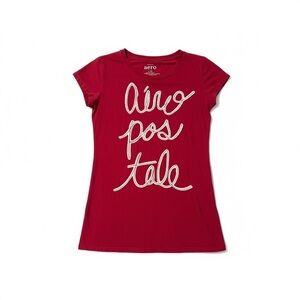 Aeropostale Red Graphic Baby Tee – Tagged L (Fits XS–S)